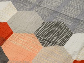 Krepové obliečky z Renforcé bavlny HONEY COMB sivé Rozmer obliečky: 70 x 90 cm | 140 x 200 cm