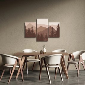 Obraz - Hnedé pohorie N⁰2 (90x60 cm)