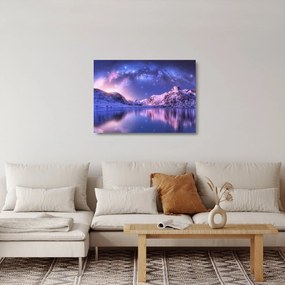 Sklenený obraz - Arktická krajina (70x50 cm)