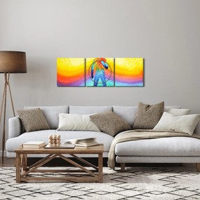 Obraz - Vnútorná sila (s hodinami) (90x30 cm)
