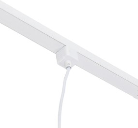 1-fázový koľajnicový systém s 3 reflektormi a závesnými svietidlami biela - Cavalux Jeana