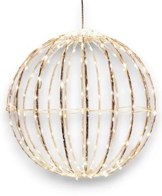 ACA Lighting LED vianočné 3D guľa, priemer 20 cm, 100 LED, 230V, IP44