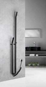 Sapho Sapho, DUOPASSO elektrický sušiak uterákov s časovačem, 122x1700mm, 45 W, zlato mat, ER830