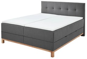 Tmavosivá boxspring posteľ s úložným priestorom 180x200 cm Catania - Meise Möbel