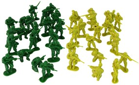 Lean Toys Vojenská súprava vojačikov - 51 prvkov