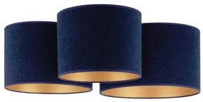 Duolla - Stropné svietidlo ROLLER TRIO 3xE27/60W/230V modrá