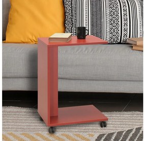 Adore Furniture Odkladací stolík 65x35 cm červená AD0137