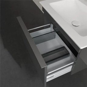 VILLEROY &amp; BOCH Venticello závesná skrinka pod umývadlo, 1 zásuvka, 603 x 502 x 420 mm, Glossy Grey, A93301FP