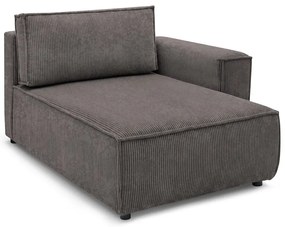 Svetlohnedý menčestrový modul pohovky (pravý roh) Nihad modular – Bobochic Paris