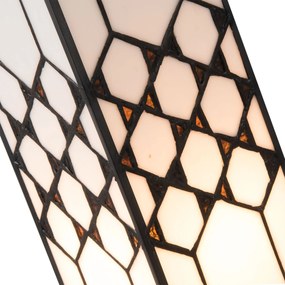 Stolná lampa Tiffany Roof - 12*12*36 cm E14 / max. 25 Watt