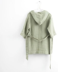 Detský zelený ľanový župan Linen Tales Nature, vel. 122 - 128