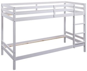 Inter Link Detská poschodová posteľ Small Cloud/Sleepy Cloud, biely lak (poschodová posteľ s rebríkom, 90 X 200 CM)  (100374709)