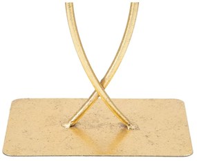 Dekorácia v zlatej farbe Mauro Ferretti Leaf Glam, výška 35 cm