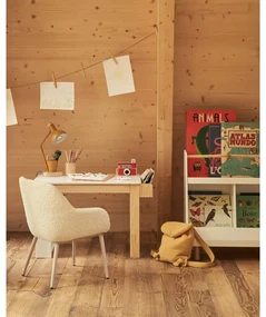 Detský písací stôl s bielou doskou 40x77 cm Serwa – Kave Home