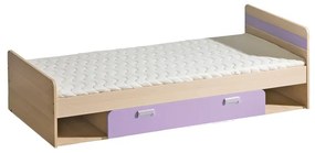 Detská posteľ Loreto L13 jaseň/fialová