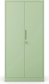 Moderná kovová skriňa JAN: pastelová zelená 90x185 cm