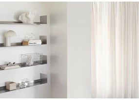 Oceľová polica v matne striebornej farbe 80,5 cm Float – Mette Ditmer Denmark