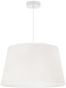 Závesné svietidlo Juta, 1x biele jutové tienidlo, (fi 44cm), w