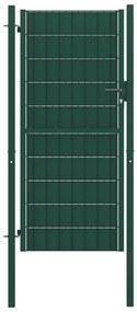 Plotová brána, PVC a oceľ 100x164 cm, zelená