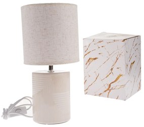 Keramická stolná lampa Light 33 cm, svetlo béžová
