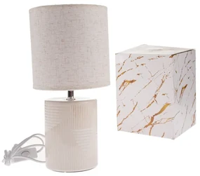 Keramická stolná lampa Light 33 cm, svetlo béžová