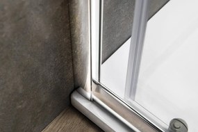 Aqualine Aqualine, AGGA štvorcová sprchová zástena 900x900mm, číre sklo, HLF909Y