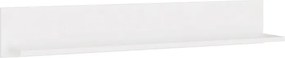 Nástěnná police MILO 99 cm matná bílá