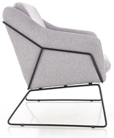 Pohovka Soft II XL, dvojsedák, sivá / čierna