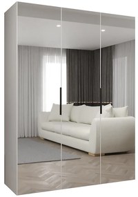 Skriňa Marbella III 150 biela/čierna