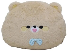 Vankúš Myš s mašľou 45x38 cm béžový