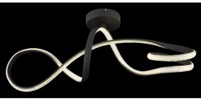 Globo 67341DS - LED Prisadený luster SWIRL LED/30W/230V čierna