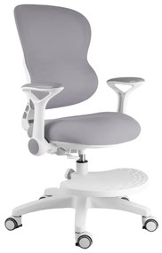 Detská rastúca stolička Neoseat JUNI 006 — látka, sivá