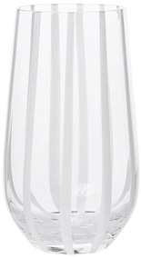 Broste Pohár White Stripe 550 ml