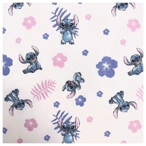 Svetloružové bavlnené detské obliečky na jednolôžko 140x200 cm Lilo &amp; Stitch "Pink" – Jerry Fabrics