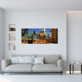 Obraz - Most s New Yorkom (120x50 cm)