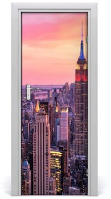 Fototapeta samolepiace na dvere New York zachód 95x205 cm