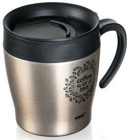 Banquet Termohrnček cestovný TAZZA 330 ml, béžová