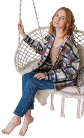 Závesná hojdačka bocianie hniezdo v béžovej farbe