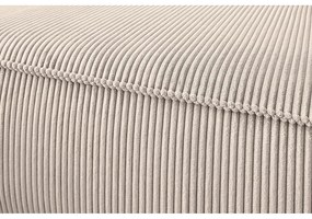 Krémovobiela menčestrová rohová pohovka (do tvaru "U"/variabilná) Nihad modular – Bobochic Paris