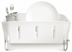 Plastový odkvapkávač na riad Compact, sivá