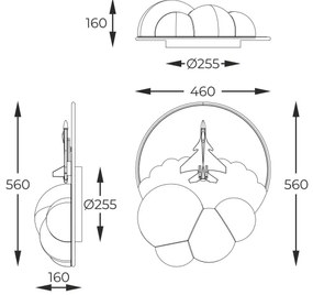 Zuma Line MX4024-1-3WT - LED Stropné svietidlo FOCUS LED/37W/230V