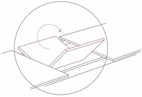 Rozkládací jídelní stůl Capital 160/200 cm dub přírodní/černý