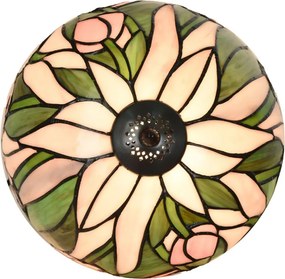 Stolná lampa Tiffany Ružový Tulipán Ø 27x40 cm E14