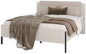 Manželská posteľ 160 cm Juka (kašmír). Akcia -20%. Vlastná spoľahlivá doprava až k Vám domov. 1125534