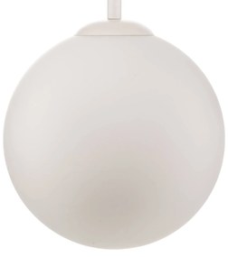 Závesná lampa Bosso, 1-plameňová biela 50 cm