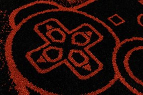 Koberec Lima G932A Gamepad čierny / svetločervený kruh
