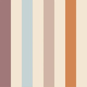 Tapeta Béžové pruhy v teplých tónoch 280×50 cm