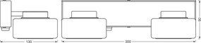 Osram - LED kúpeľňové nástenné svietidlo ORBIS FLAME 2xLED/5,5W/230V IP44 čierna