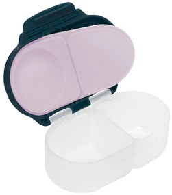 Desiatový box malý - indigo/ružový