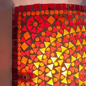 Orient lampa s káblom nástenná mosaic Cylinder FIRE 17*26